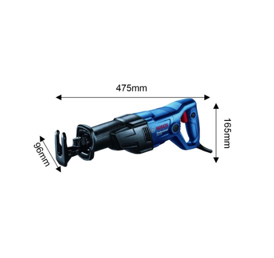 Bosch GSA 120 Professional Reciprocating Saw – Powerful Saw for Wood, Metal, and Demolition Cutting Tasks in Construction and Industrial Applications